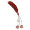 Strawberry quartz 1pkg2, hand-cut top-drilled puffed teardrop bead natural 14x14mm image number 1