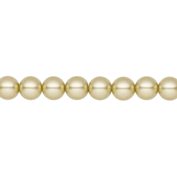 Pearl 200pk vanilla, Preciosa Czech crystal 6mm round image number 0