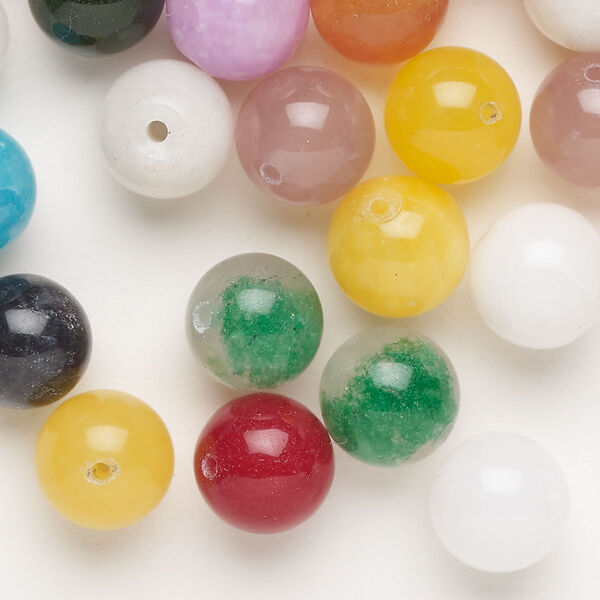 Quartz 1pkg1, round bead 2 oz mix 9-11mm image number 0