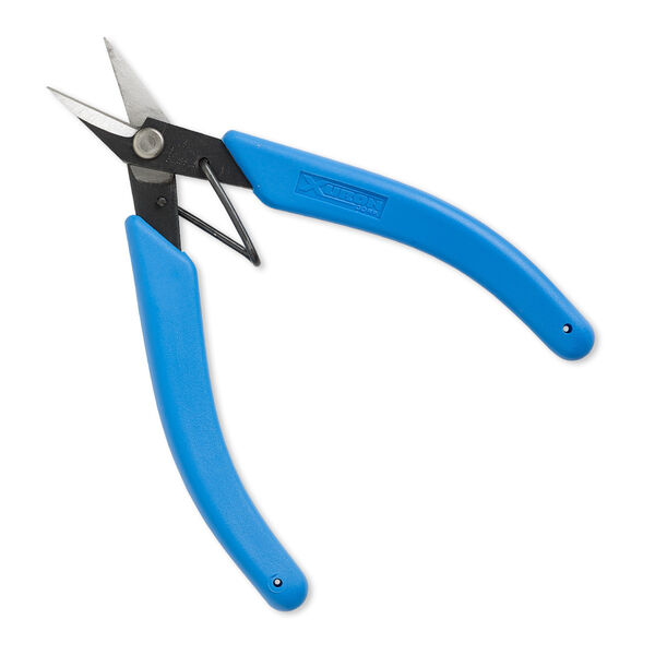 Shears, Xuron®, #9180NS, non-serrated high-durability, steel and rubber, black and blue, 5-3/4 inches. Sold individually. image number 0