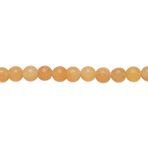 Red aventurine 1pkg1, matte round bead natural B grade, 8 inch 4mm image number 0