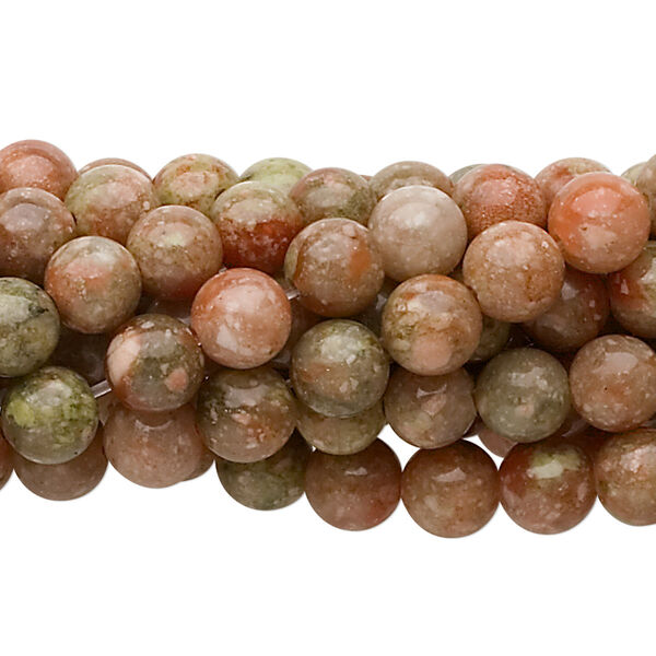 Autumn jasper 1pkg10, round bead natural 15.5-16 inch 6mm image number 0