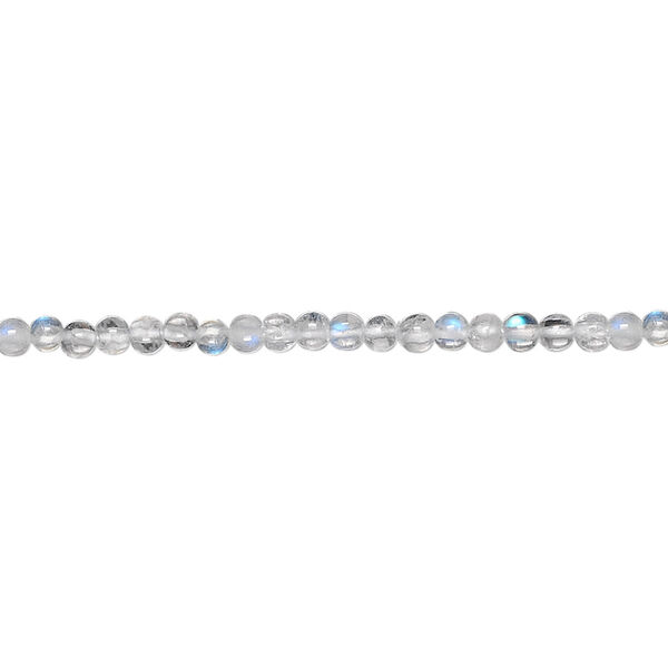 Rainbow moonstone 1pkg1, hand-cut round bead natural 15.5-16 inch 2-3mm image number 0