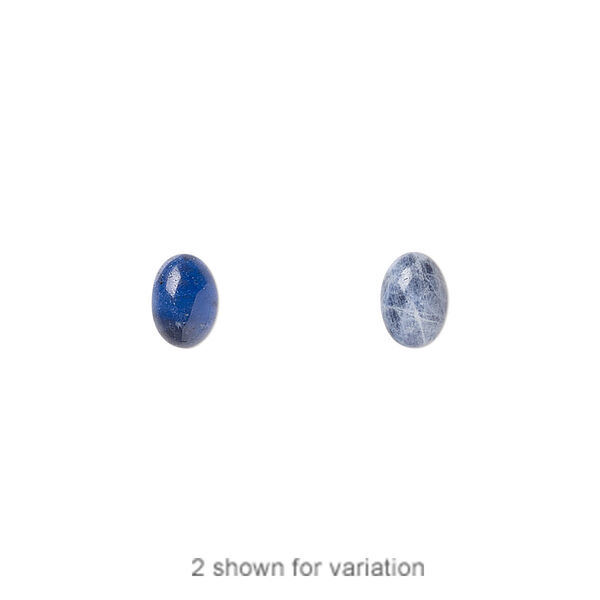 Sodalite 1pkg10, calibrated oval cab natural 7x5mm image number 0