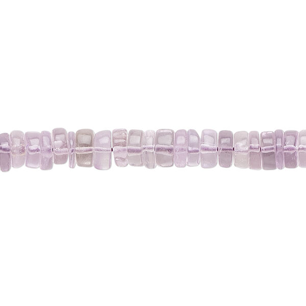 Lavender amethyst 1pkg1, hand-cut rondelle bead natural 8 inch 4x1mm-6x2mm image number 0