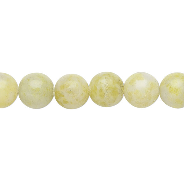 Peridot "jasper" 1pkg1, round bead natural 15.5-16 inch 8mm image number 0