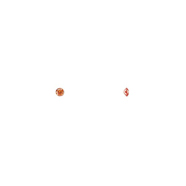 Gem, cubic zirconia, ruby red, 2mm faceted round, Mohs hardness 8-1/2. Sold per pkg of 10. image number 0