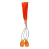 Carnelian 1pkg2, hand-cut top-drilled puffed teardrop bead 20x10mm image number 1