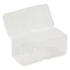 Organizer, Dot Box™, plastic, clear, 2-1/2 x 1-1/4 x 1-1/4 inch rectangle with pop-up lid. Sold per pkg of 2. image number 1