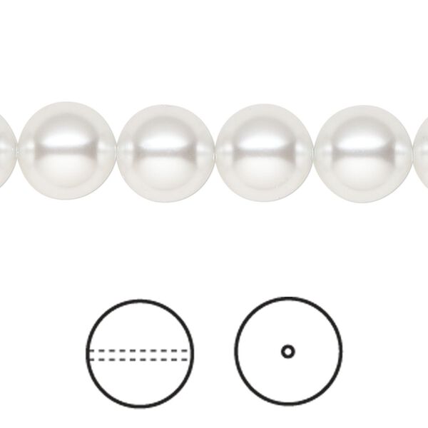 Pearl 100pk moonlight, Swarovski® 10mm round 5810 image number 0