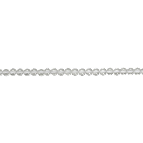 Quartz crystal 1pkg1, round bead natural 15.5-16 inch 2mm image number 0