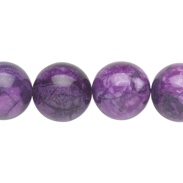 Crazy lace agate 1pkg1, round bead 15.5-16 inch 14mm image number 0