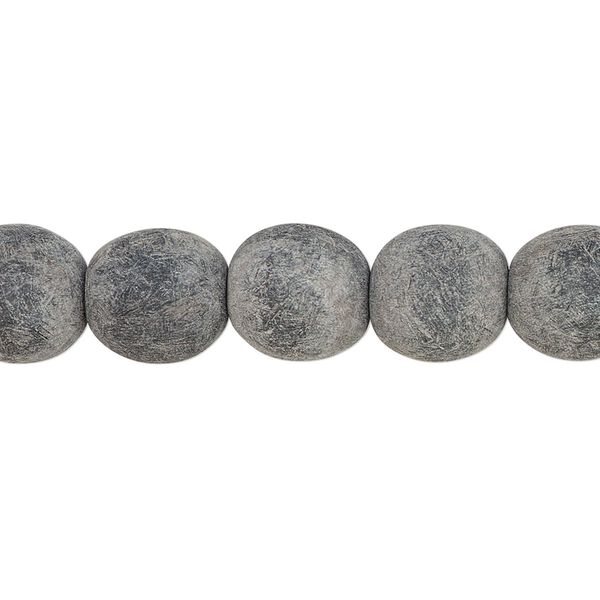 Bead, horn (natural), matte, 10mm round. Sold per 15-1/2" to 16" strand, approximately 40 beads. image number 0