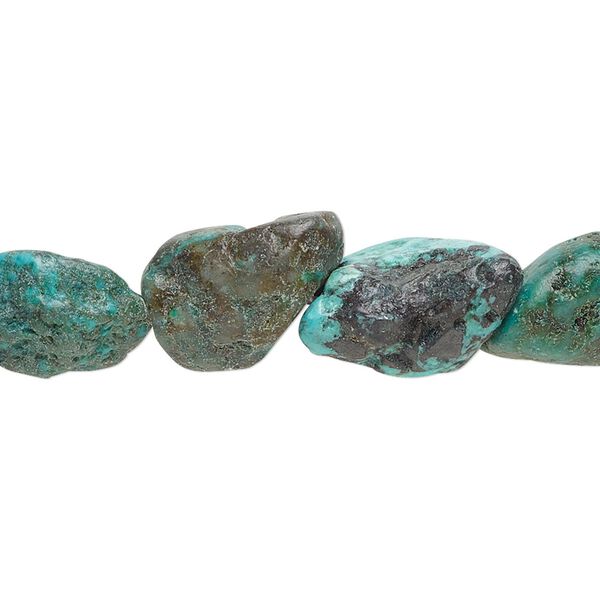 Turquoise 1pkg1, nugget bead 15 inch extra-large image number 0