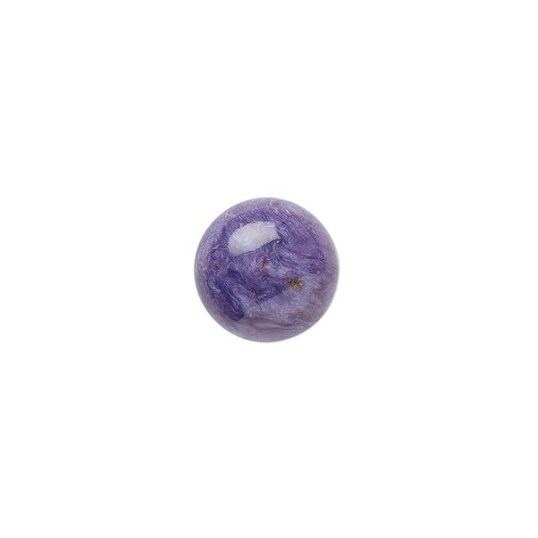 Charoite 1pkg1, calibrated round cab 10mm image number 0