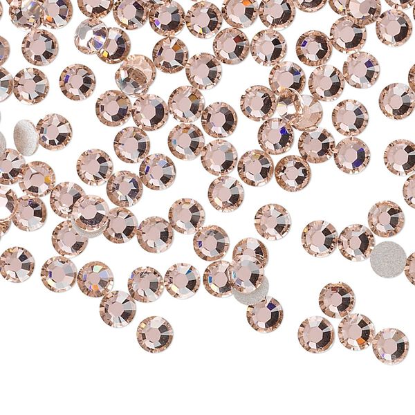 Flat back 144pk vintage rose foil back, Crystal Passions® 3.8-4mm rose round SS16 2088 image number 0
