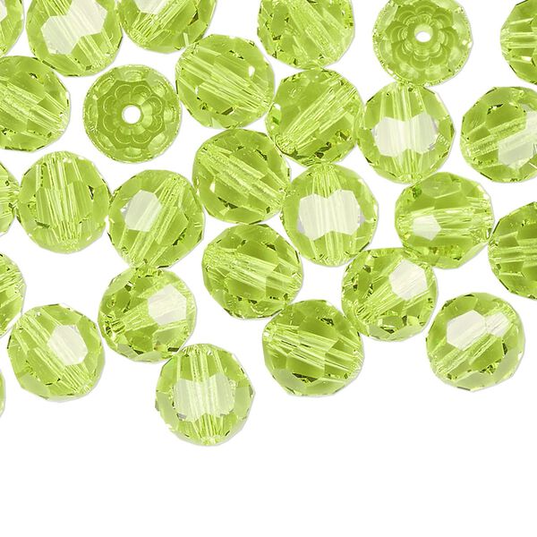 Bead 288pk citrus green, Swarovski® 8mm round 5000 image number 0