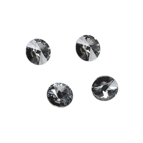 Chaton 48pk crystal silver night foil back, Crystal Passions® 8.16-8.41mm rivoli SS39 1122 image number 0
