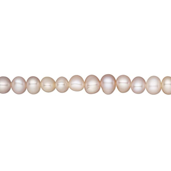 Pearl, White Lotus™, cultured freshwater, mauve and peach, 4-4.5mm semi-round, B- grade, Mohs hardness 2-1/2 to 4. Sold per 15-1/2" to 16" strand. image number 0