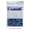 Bag, Tite-Lip™, plastic, clear and white, 3x4-inch top zip with block and hole. Sold per pkg of 100. image number 0
