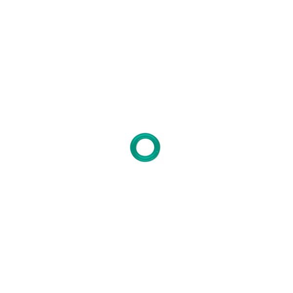 Component, Oh! Ring™, silicone, light green, 5mm round with 2.5mm hole. Sold per pkg of 500. image number 0