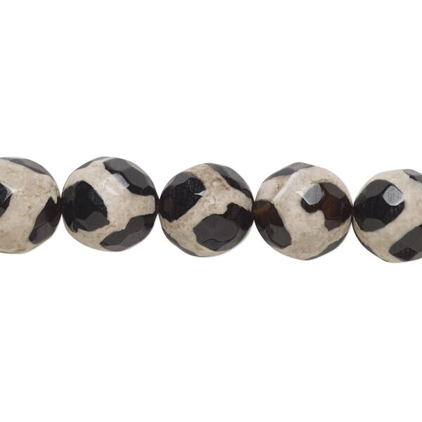 Agate 1pkg1, faceted round bead 8 inch 10mm image number 0