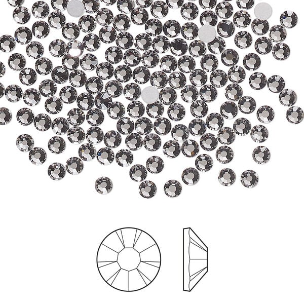 Flat back 1pkg144, lilac ash foil back Preciosa MAXIMA Czech crystal rhinestone 2.5-2.7mm chaton rose round SS9 image number 0