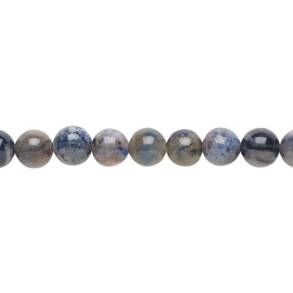 Flower dumortierite 1pkg1, round bead natural B grade, 15.5-16 inch 6mm image number 0