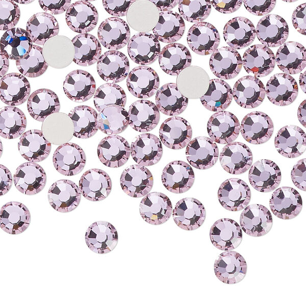 Flat back 1440pk mesmera foil back, Preciosa MAXIMA Czech crystal rhinestone 4.6-4.8mm chaton rose round SS20 image number 0