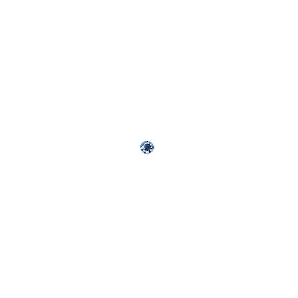 Blue sapphire 1pkg1, hand-cut faceted round gem A- grade, 2mm image number 0