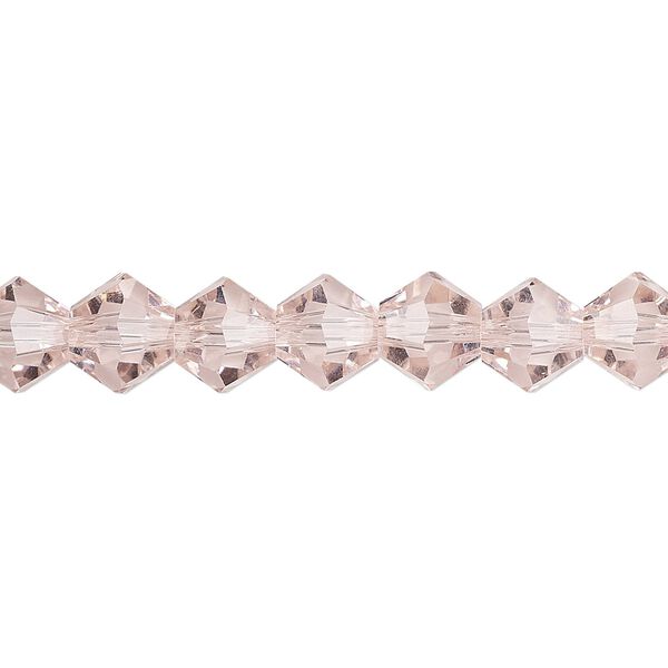 Bead 1pk transparent pink, Celestial Crystal® 8mm bicone 15.5-16 inch image number 0