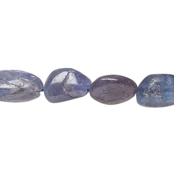 Tanzanite 1pkg1, hand-cut nugget bead 15 inch small image number 0