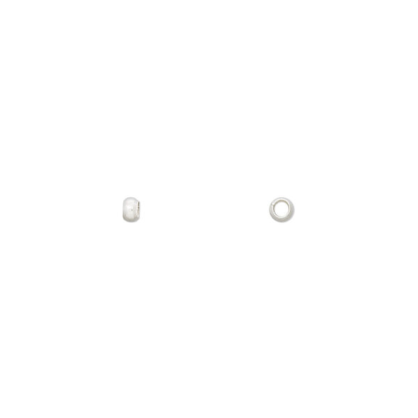Bead, Hill Tribes, sterling silver, 2mm smooth round. Sold per pkg of 30. image number 0