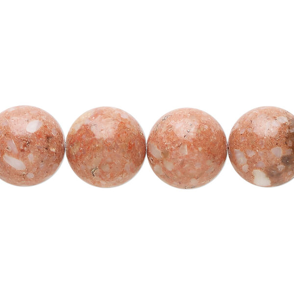 Multi-gemstone / mother-of-pearl shell / resin 1pkg1, round bead 15 inch 11-13mm image number 0