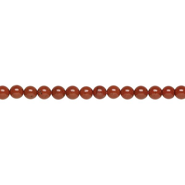 Red jasper 1pkg1, round bead natural 15.5-16 inch 3mm image number 0