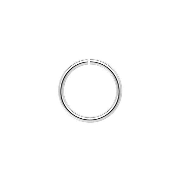 Jump ring, sterling silver, 15mm round, 12.6mm inside diameter, 16 gauge. Sold per pkg of 4. image number 0