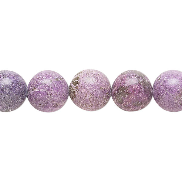 Charoite 1pkg1, round bead 15.5-16 inch 10mm image number 0