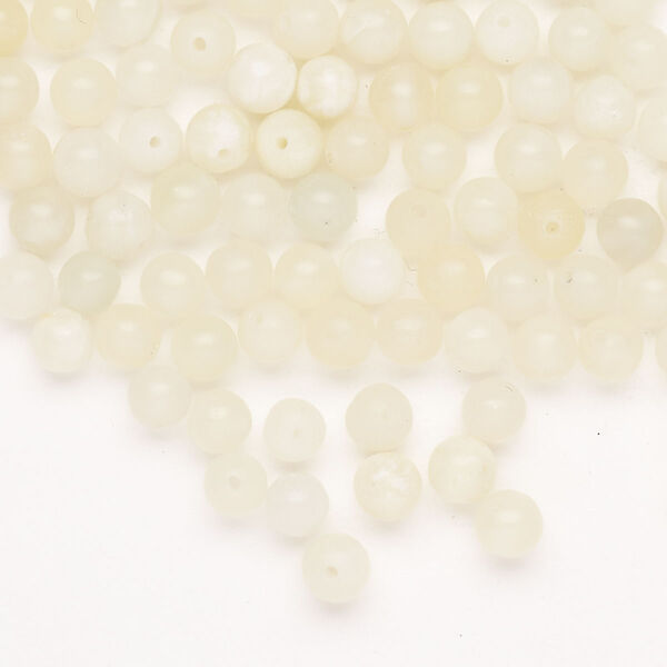Bead peridot new "jade" serpentine, 1pk 5mm round C grade, natural 20 gram image number 0
