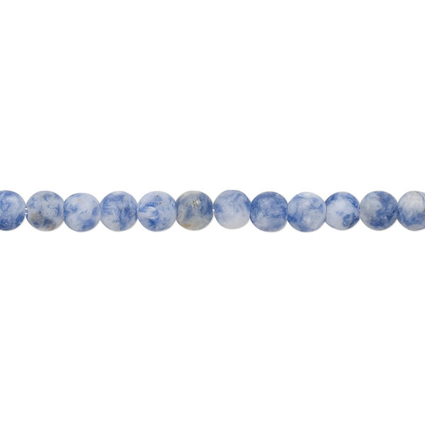 Sodalite 1pkg1, matte round bead natural 8 inch 4mm image number 0