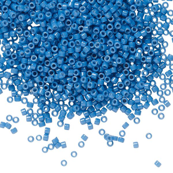 Seed bead, Delica®, glass, pkg/50g, #11 round, Duracoat® opaque outside dyed juniper (DB-2135). image number 0