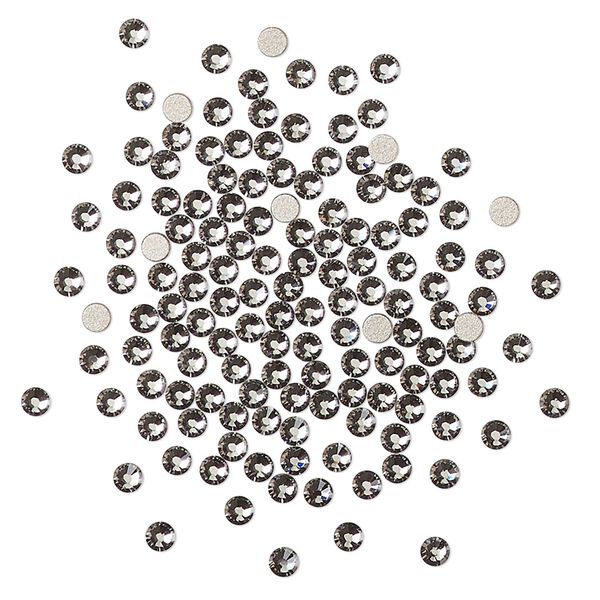 Flat back 144pk rose foil back, Crystal Passions® 2.1-2.3mm rose round SS7 2058 image number 0