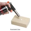 Torch, EUROTOOL® HANDYFLAME™, steel / plastic / brass, pkg/1, 7 x 2-1/2 inches, silver / black / orange, (SOL-315.00). image number 1