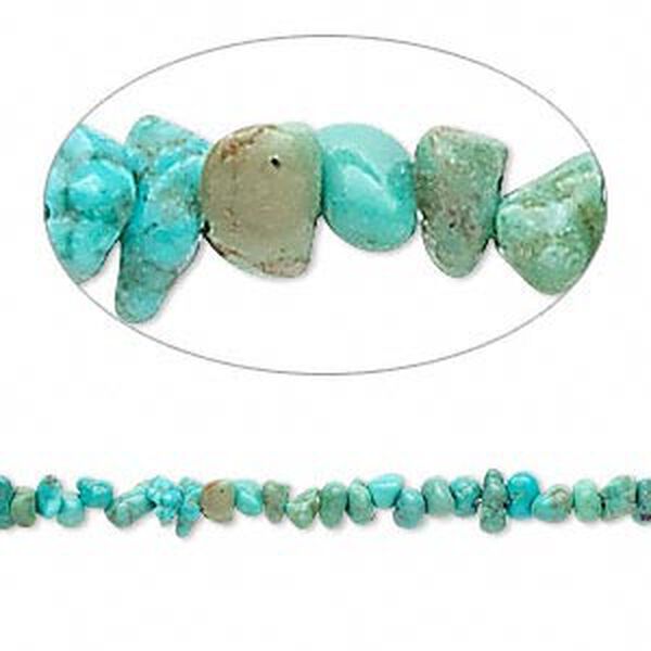 Turquoise 1pkg1, chip bead 15.5-16 inch mini image number 0