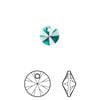 Drop 12pk emerald, Crystal Passions® 8mm pendant mini disk 6428 image number 0