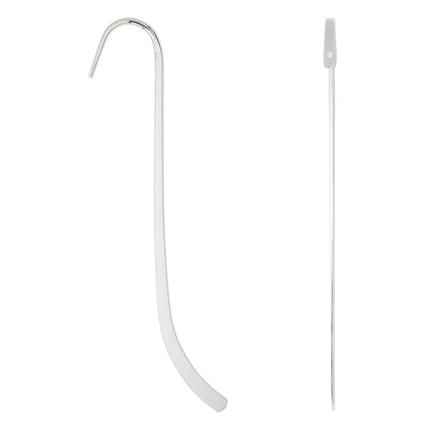 Bookmark, silver-plated steel, 5-inches long. Sold per pkg of 2. image number 0