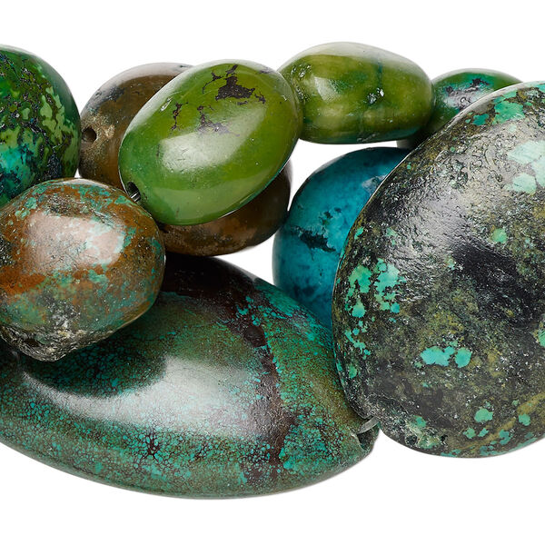 Magnesite 1pkg3, nugget bead 14 inch mix medium to extra-large image number 0