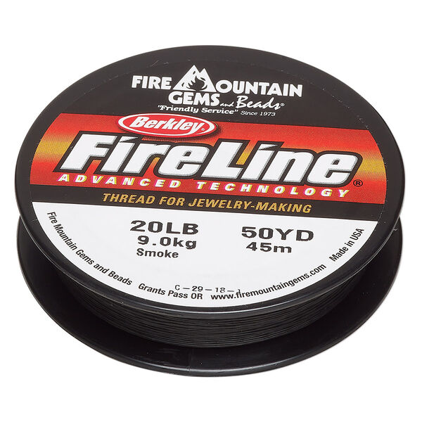 Thread, Berkley® FireLine®, gel-spun polyethylene, smoke, 0.3mm diameter, 20-pound test. Sold per 50-yard spool. image number 0