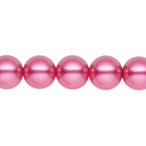 Pearl 2pk pink, Celestial Crystal® 10mm round 15.5-16 inch image number 0
