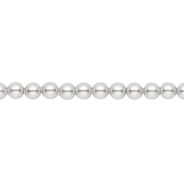 Pearl 500pk light grey, Crystal Passions® 4mm round 5810 image number 0