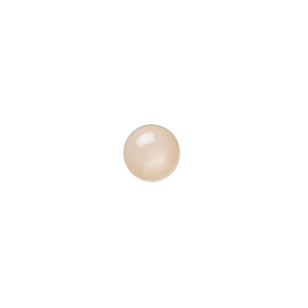 Peach moonstone 1pkg10, hand-cut calibrated round cab natural B grade, 7mm image number 0